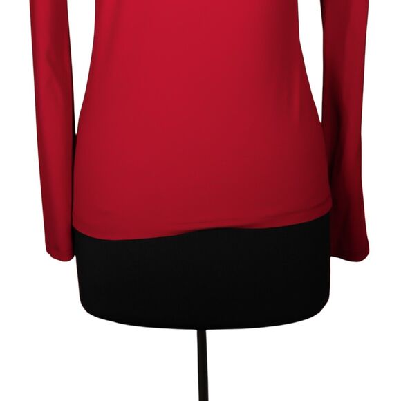 Ralph Lauren Women's Blouse Red Embroidered Beaded Nautical Coastal Preppy Top S - Picture 8 of 8